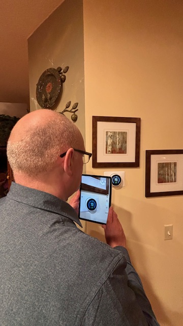 At each home watch visit we check your thermostat settings